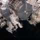 Illustration for article titled Fragile Humans Spacewalk To Upgrade Space Station Communications